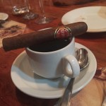 Eiroa Capa Banda Tripa over fresh Honduran coffee